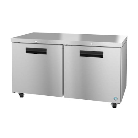 Hoshizaki Freezer, Two Section Undercounter, Stainless Doors with Lock,  UF60B-01